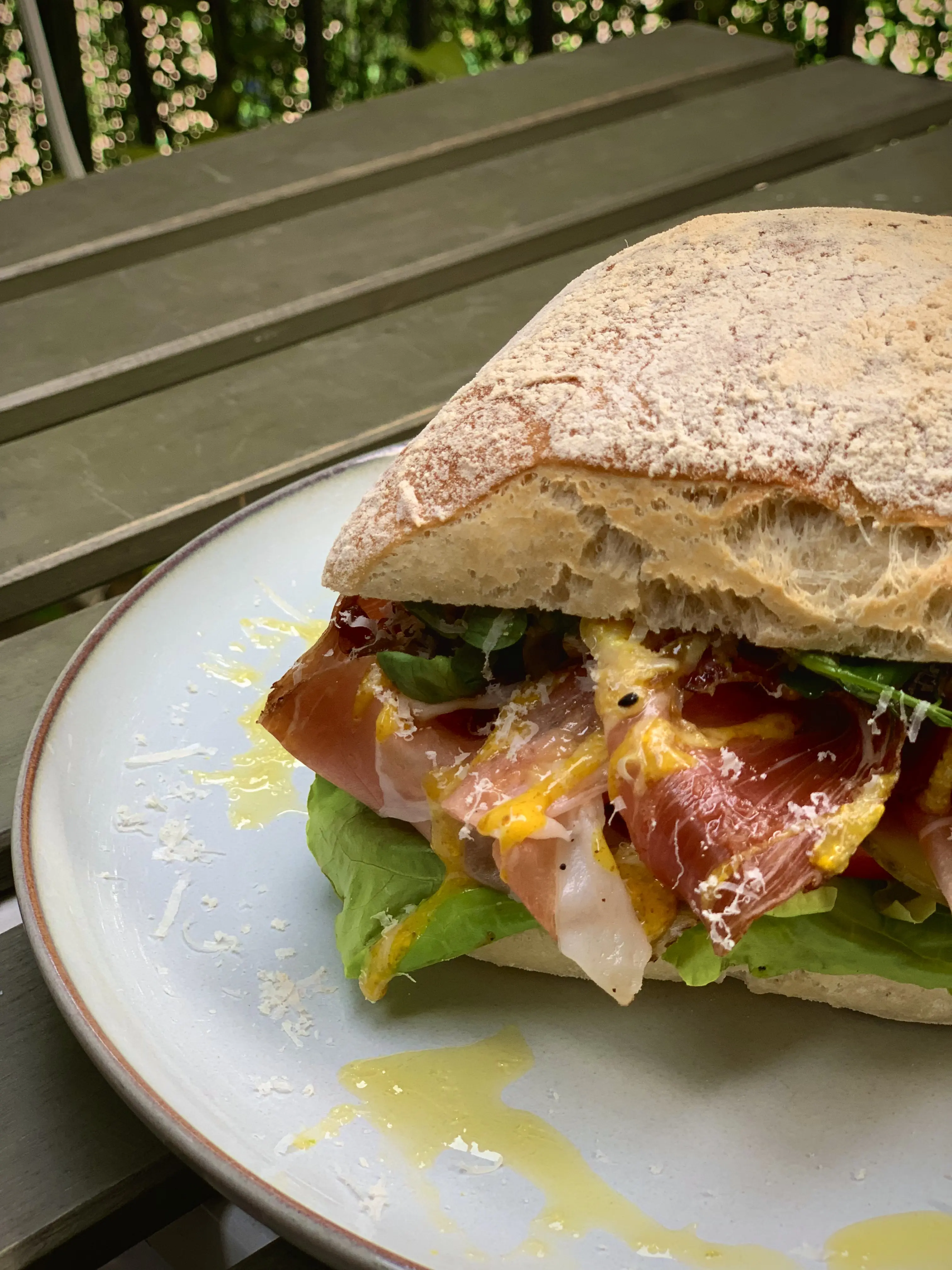 Fresh pretzels cooling on a rack